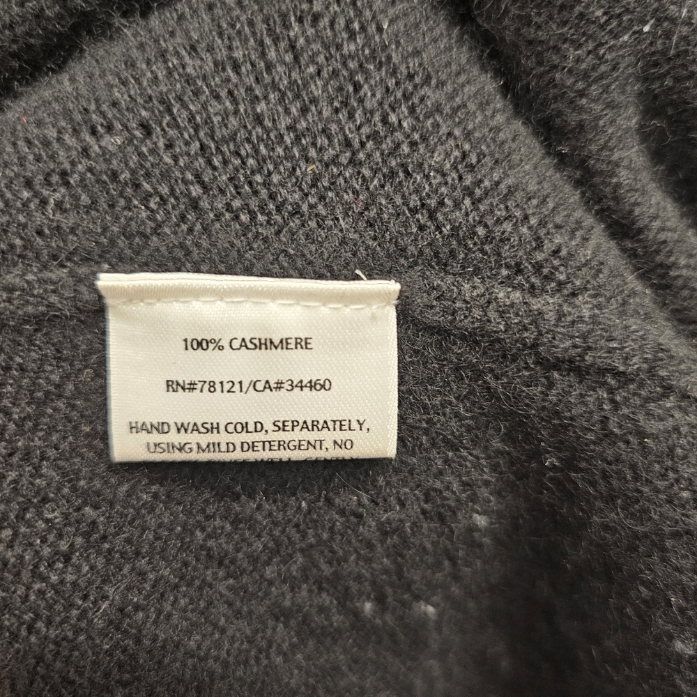 Eileen Fisher Front Button Black Cashmere Cardigan SZ SMALL - Picture 5 of 8